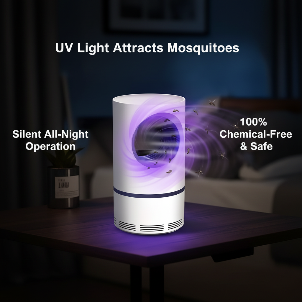 Electronic LED Mosquito Killer Trap Lamp USB — Pack of 2