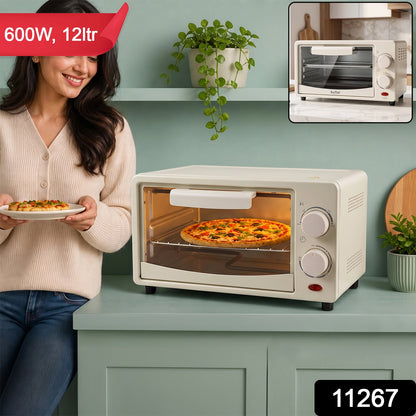 Electric Oven 12 Litre 600w Mini Otg Oven Toaster Griller For Baking (1 Pc)