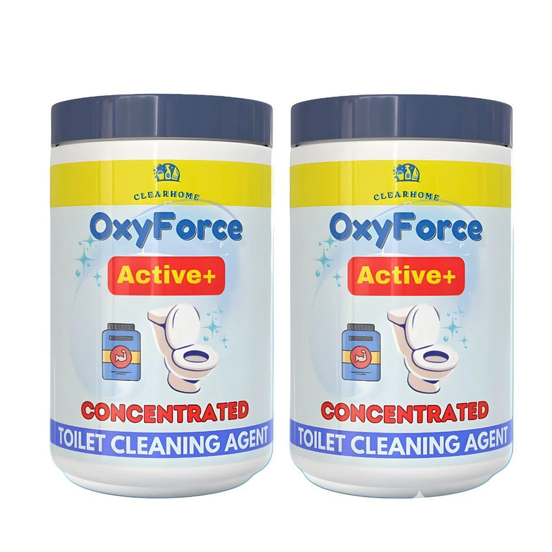 OxyForce Active Plus Oxygen Agent for Deep Descaling Stain Remover Foaming Formula Powder Toilet Cleaner
