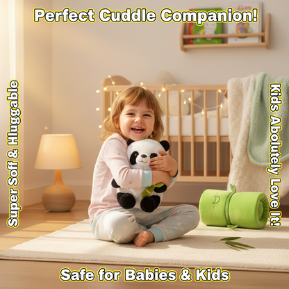 Panda Plush with Bamboo Soft Toy — Cute Stuffed Animal for Kids