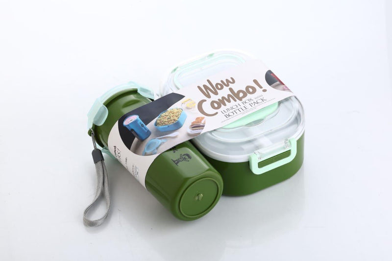 Plastic & Stainless Steel Lunch Box