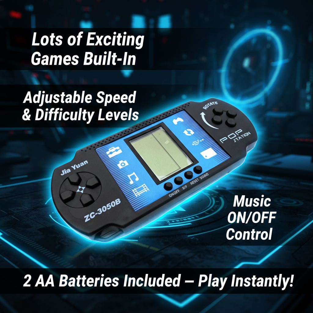 POP Station Hand Console Video Game — Handheld Gaming Toy for Kids