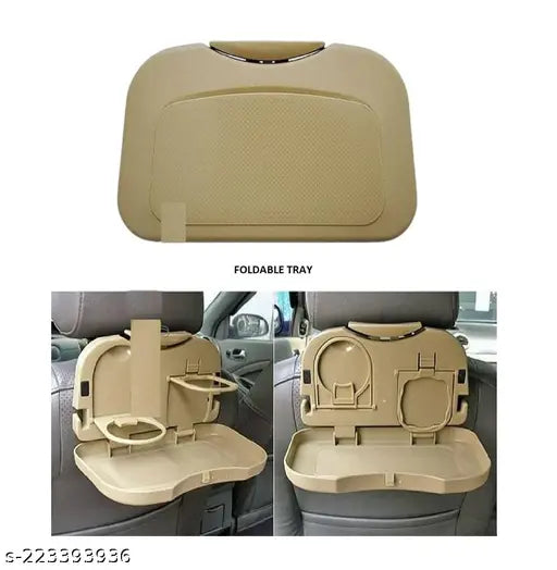 Portable Car Back Seat Hanging Dining Tray Stand Car Back Seat Cup Table Tray Holder