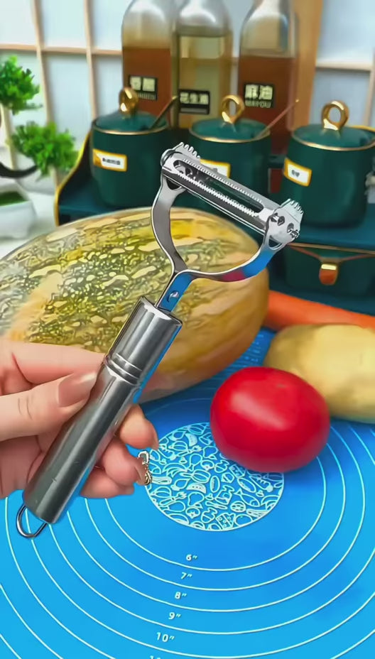 2 in 1 Stainless Steel Julienne Vegetable Peeler