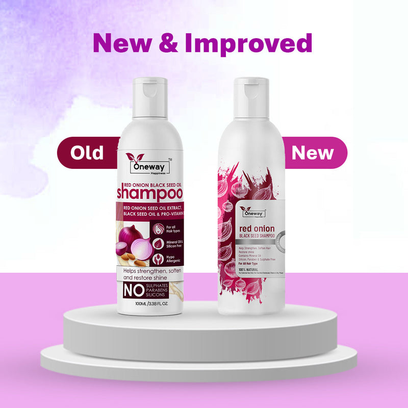 Red Onion Shampoo with Vitamin E & Rich Almond oil for Hair fall control and Hair growth ( Pack Of 2 )