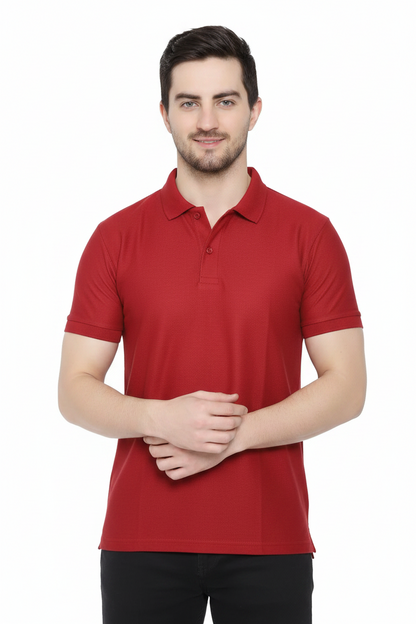 Men's Cotton Polo T-Shirt — Multicolor Pack of 4