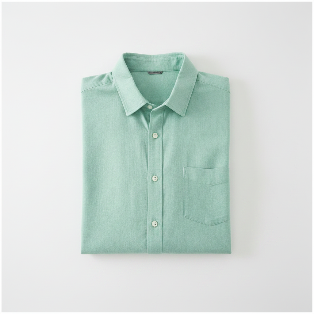 Full Sleeves Shirt for Men (Mint Green, M)