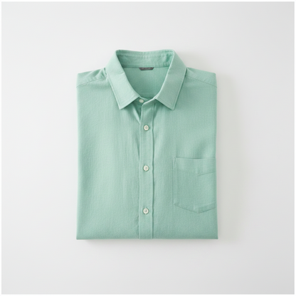 Full Sleeves Shirt for Men (Mint Green, M)