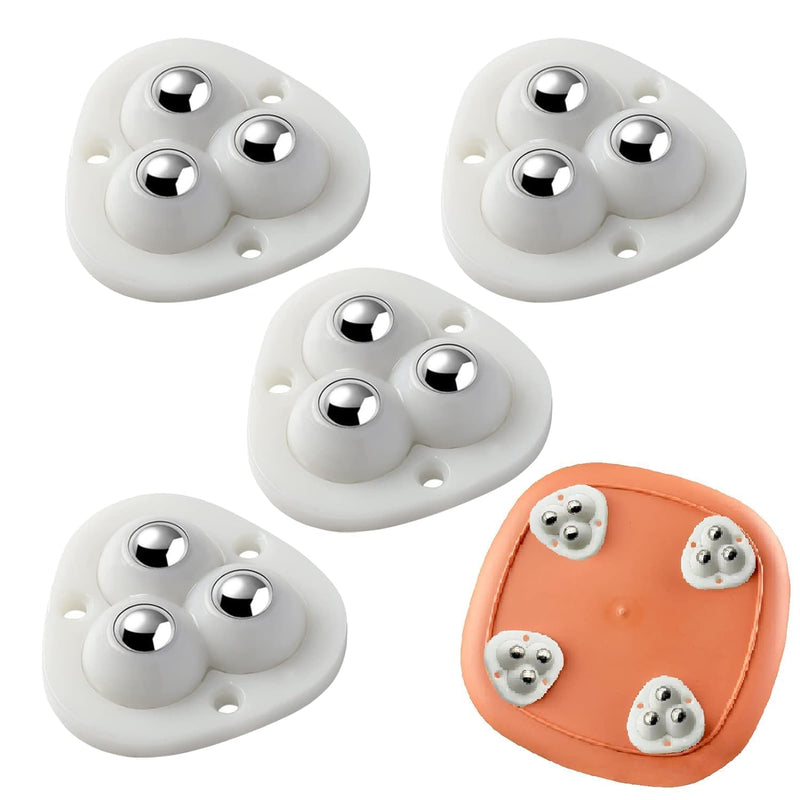 Self-Adhesive Mini Swivel Caster Wheels, Universal Wheels Under Storage Boxes ( Pack Of 4 )
