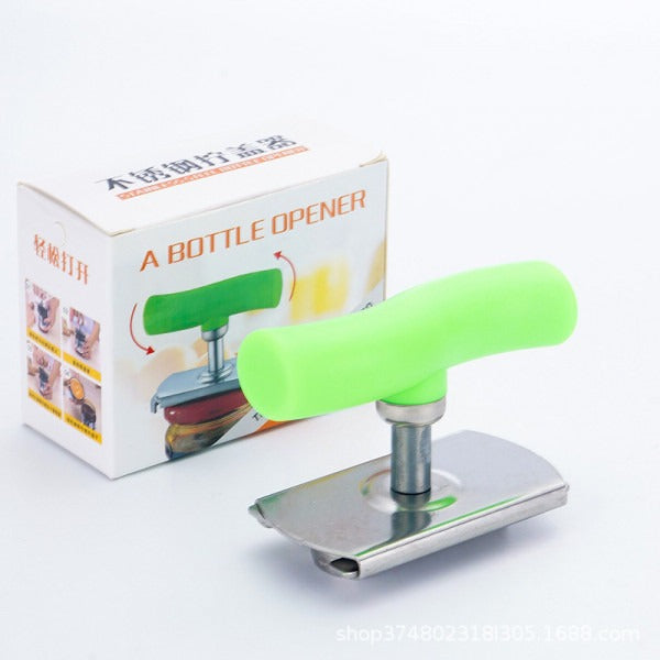 Stainless Steel Bottle Opener Lid Opener Multifunction for Kitchen Women Green/Multi-Function Bottle Cap Opener