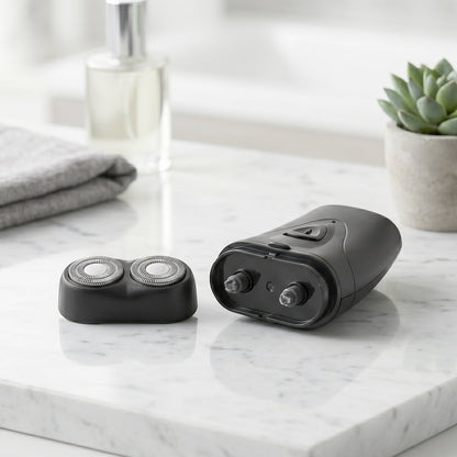 Portable Electric Shaver For Men  Compact Rechargeable  Cordless