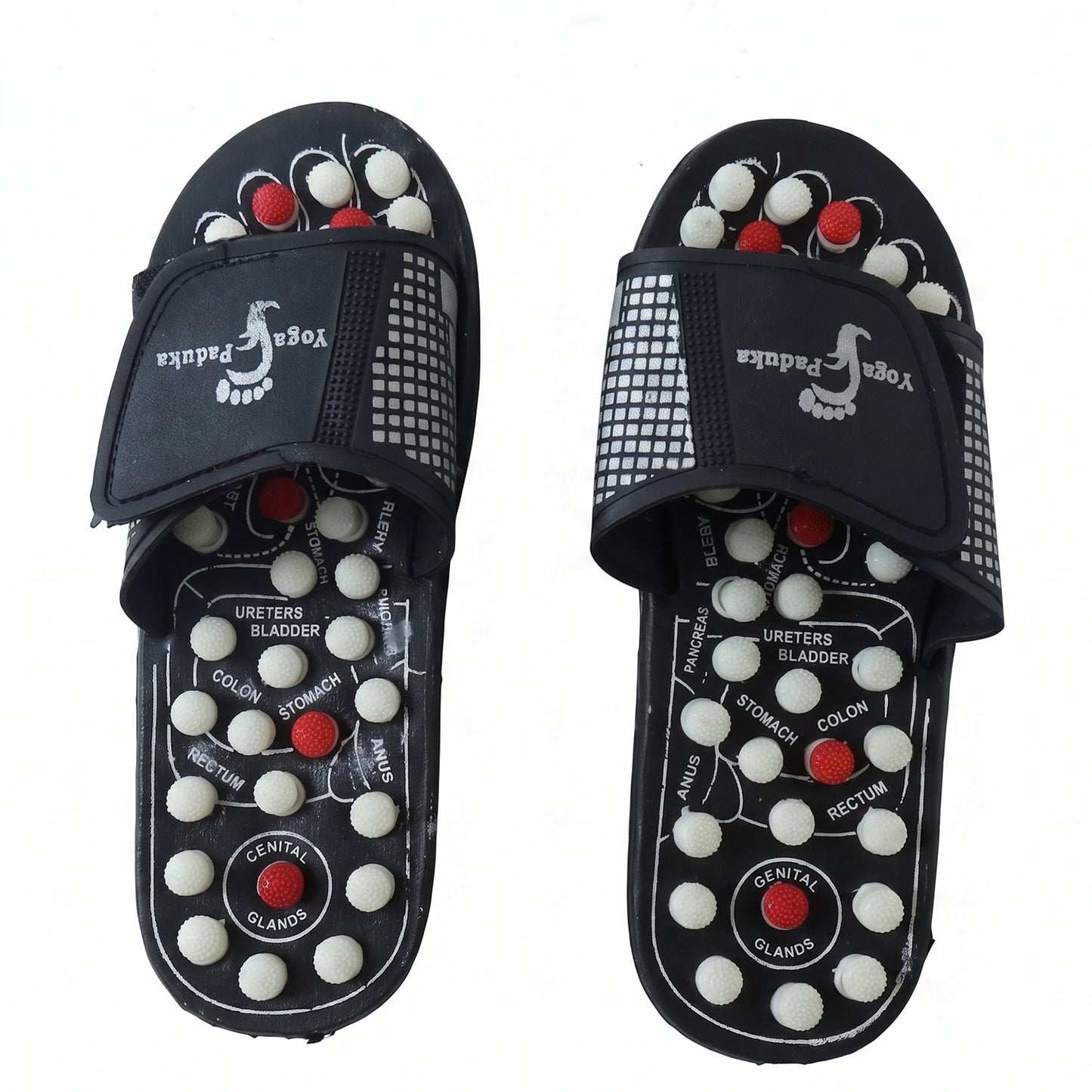 Acupressure Foot Massage Slippers Reflexology Massager Sandal Size 8 (1 Pair)