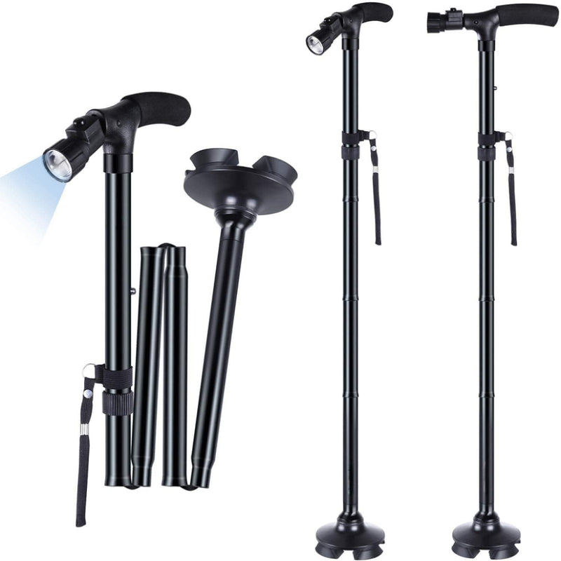 Walking Stick Collapsible with Led Light