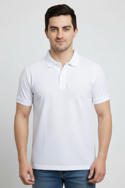 Men's Cotton Polo T-Shirt — Multicolor Pack of 4